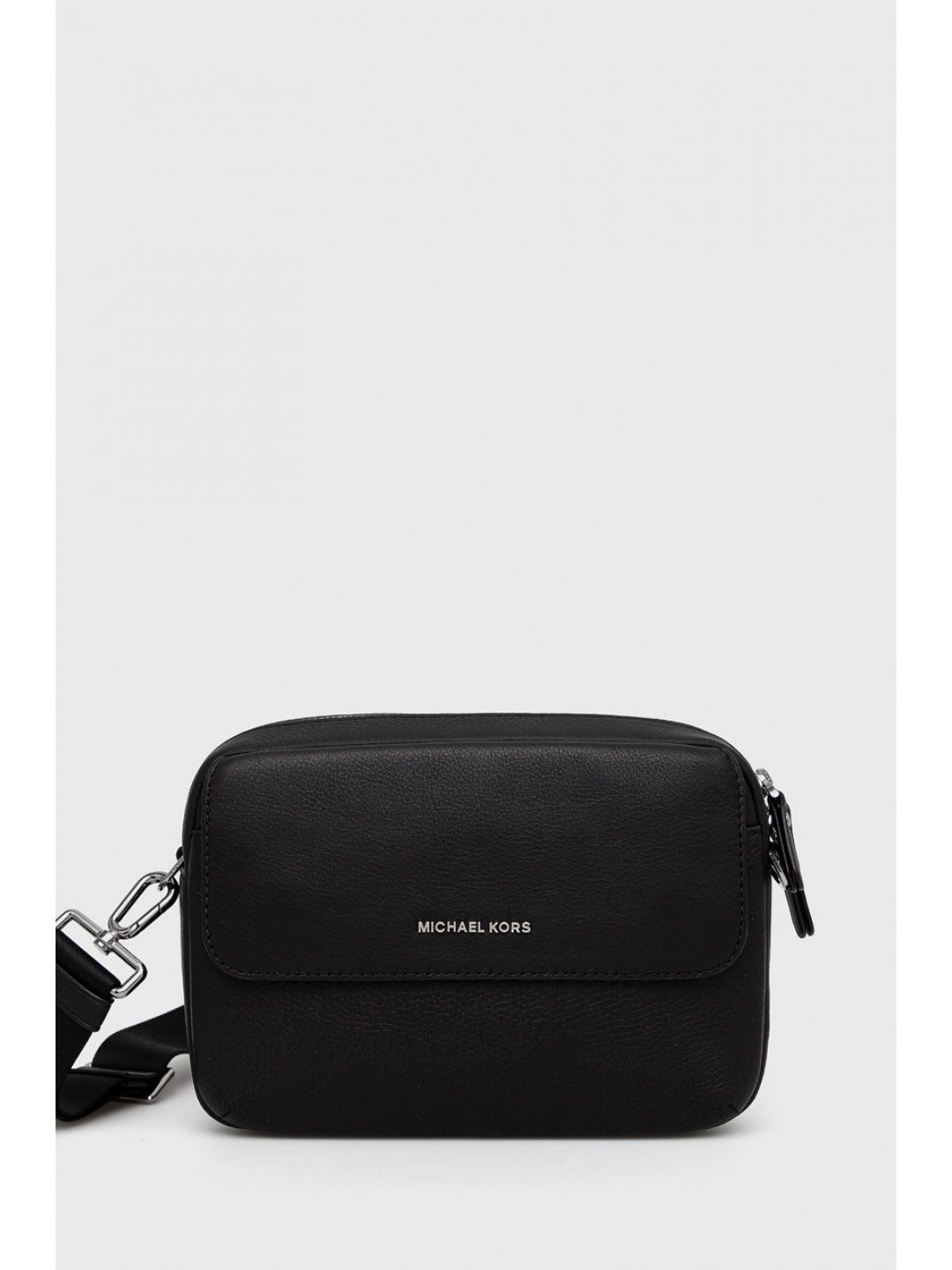 Kožená taška Michael Kors černá barva